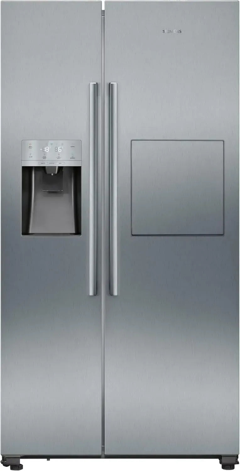 Siemens iQ500 Side-by-Side Kühlschrank 561 L, noFrost, Eis- und Wasserspender, Edelstahl