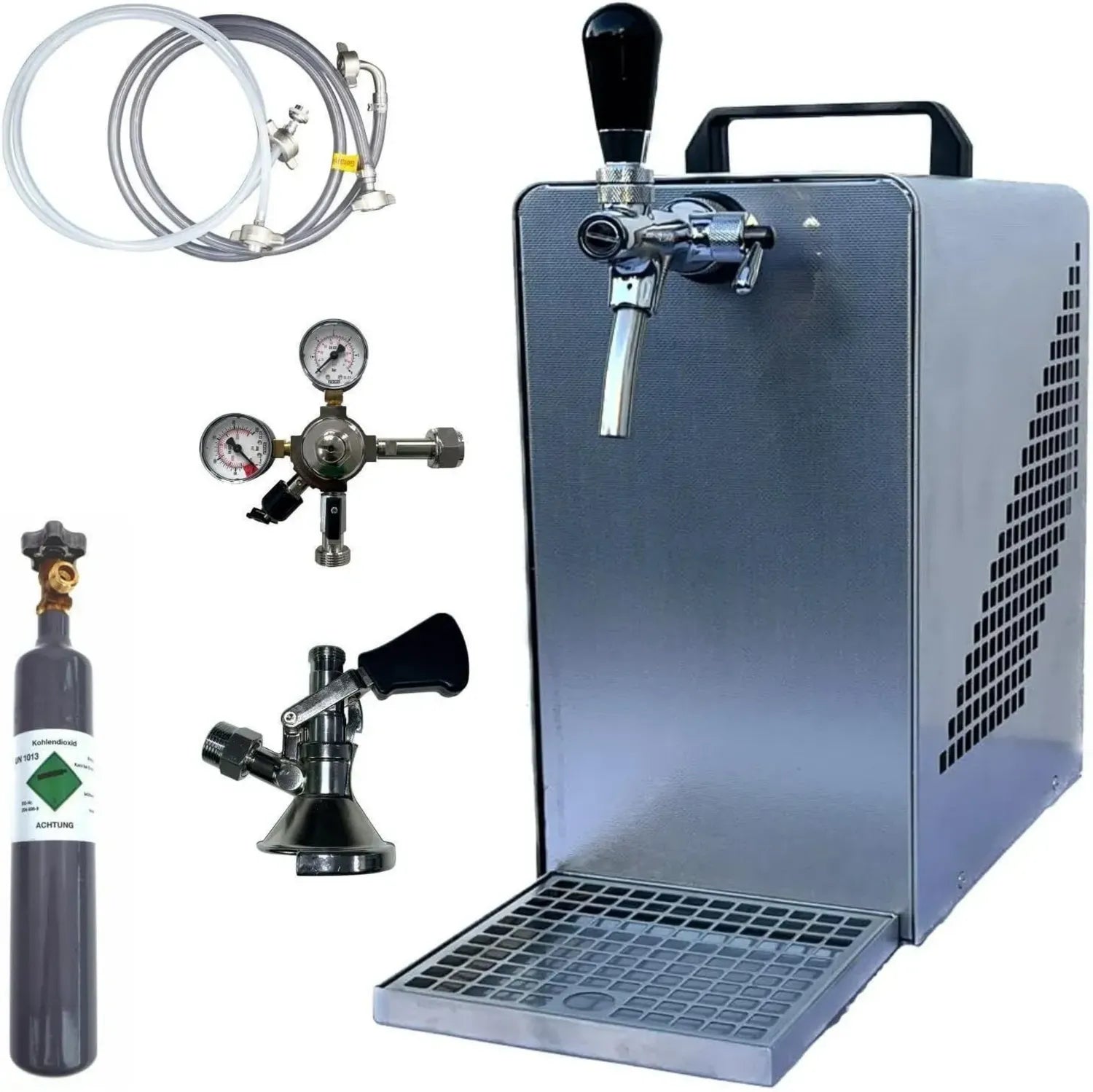 Professionelle Bierzapfanlage mit 30L/h Kühlung, Modell M, inklusive 0,5 kg CO2