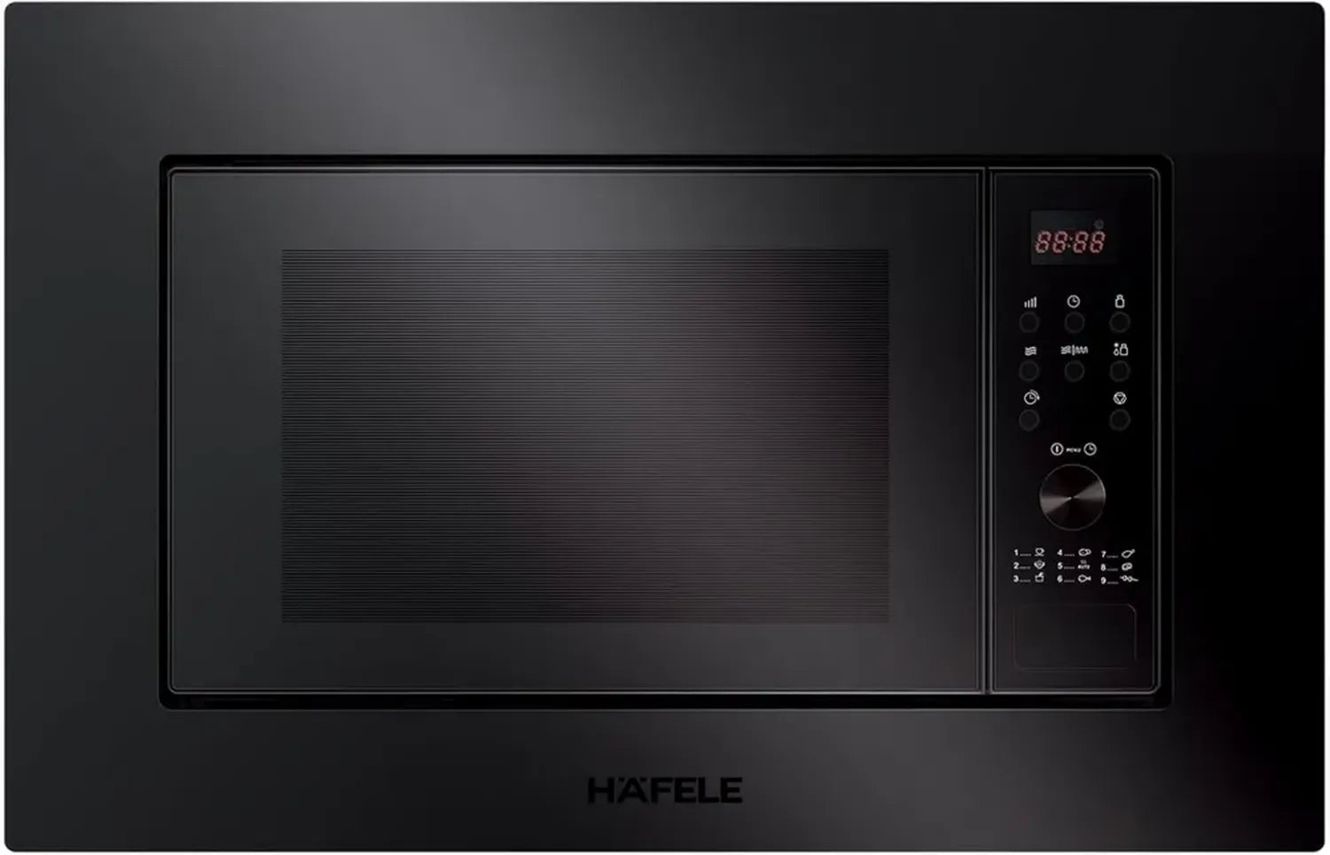 Häfele Assedo Einbau-Mikrowelle, schwarz, 38L, 800W