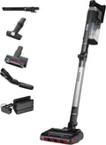 Shark Stratos kabelloser Staubsauger mit PowerFins Plus, 120 Minuten Laufzeit, Anti-Hair-Wrap, CleanSense IQ, ideal für Tierhaare und verschiedene Oberflächen, Anthrazit/Silber, Modell IZ420EUT