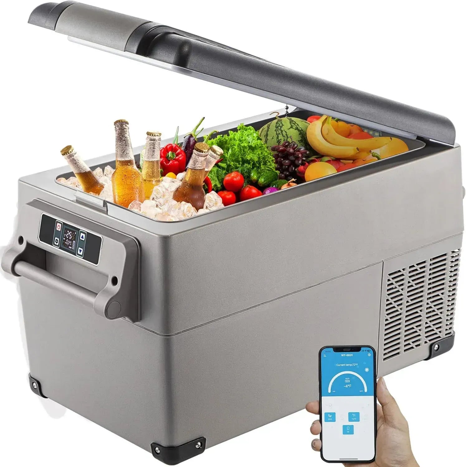 VEVOR 35L Kompressor-Kühlbox aus Edelstahl für Auto und Reisen
