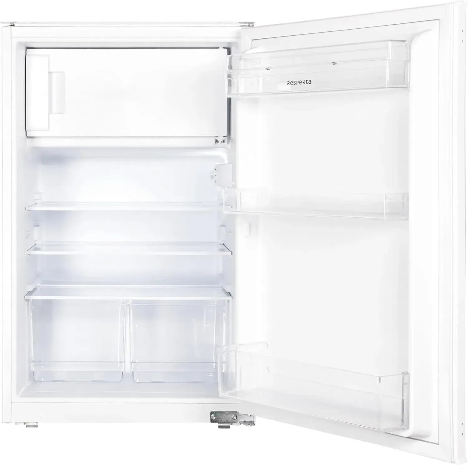 Einbaukühlschrank mit Gefrierfach, 88 cm, 116 L, Türanschlag wechselbar, automatische Kühlabschaltung, 39 dB, weiß