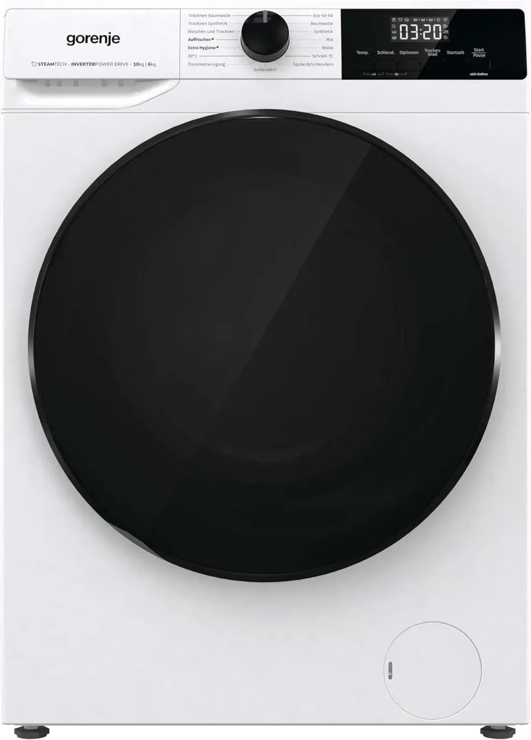Gorenje Waschtrockner 10 kg, SteamTech, Allergiepflege, Schnellprogramm, Sicherheitsfunktionen