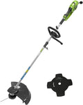 Greenworks Elektro-Rasentrimmer 1200W, 40cm Schnittbreite, Verstellbarer Griff, Ergonomisches Design