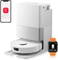 Roborock Qrevo Edge S5A Saugroboter mit Wischfunktion und Dual Anti-Tangle-System, 18500Pa Saugkraft, FlexiArm für Kantenreinigung, Lift-Design Wischmopp, 75°C Heißwasser-Reinigung (Weiß)