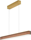 Elegante Helestra Bora Hängeleuchte in Messing, LED, Mokka, 101,5 cm