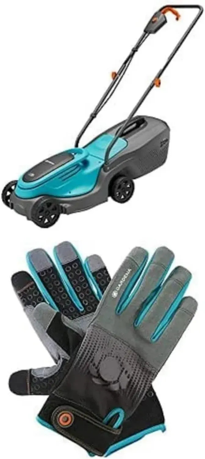 Gardena PowerMax Akku-Rasenmäher 30 cm Schnittbreite + Gerätehandschuh XL