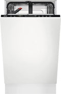 AEG FSE73407P Vollintegrierter Geschirrspüler 45cm mit AirDry-Technologie, Energiesparmodus und QuickSelect Display