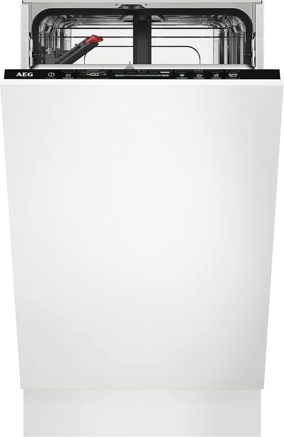 AEG FSE73407P Vollintegrierter Geschirrspüler 45cm mit AirDry-Technologie, Energiesparmodus und QuickSelect Display
