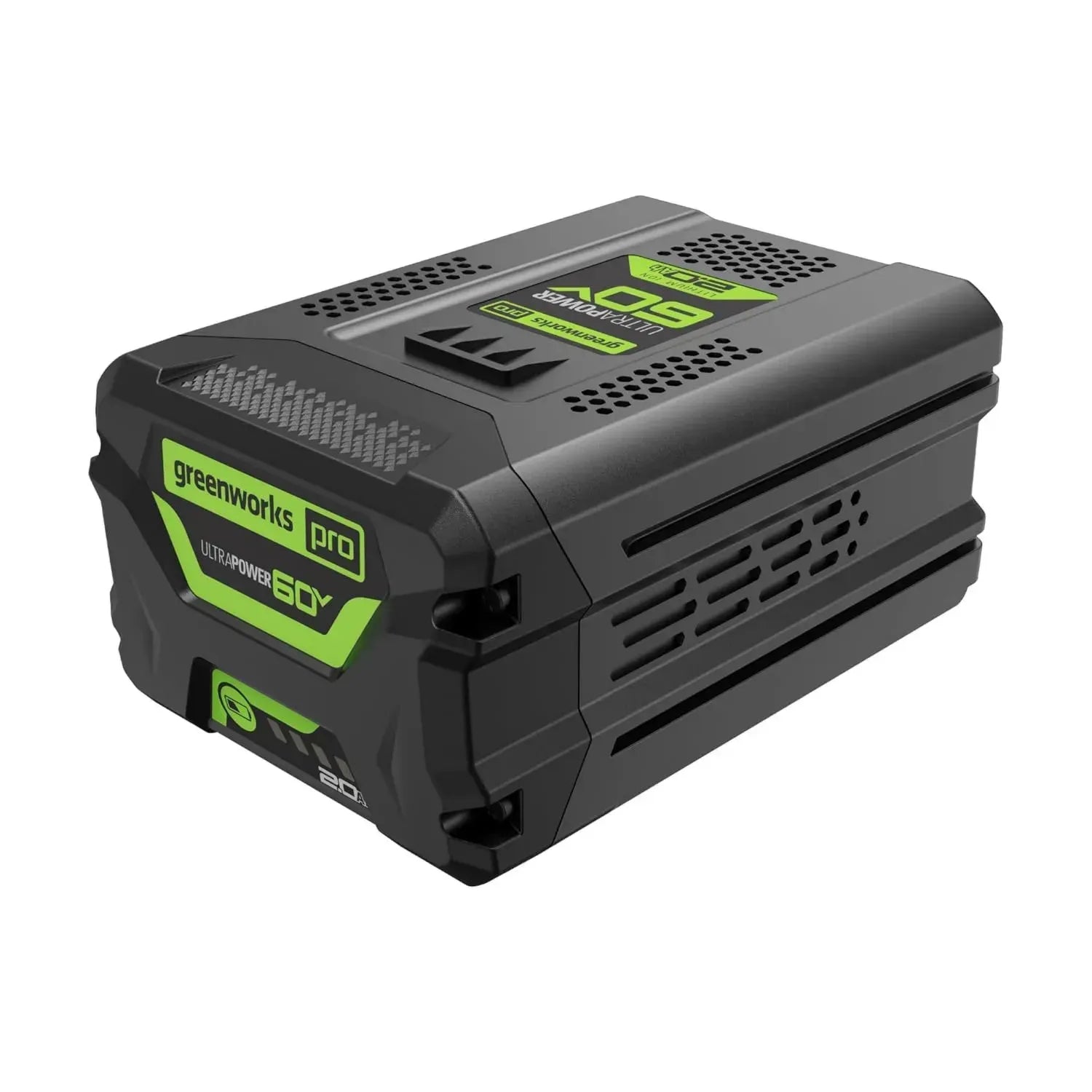 Greenworks 60 V 2,0 Ah Hochleistungsbatterie für maximale Effizienz, kompatibel mit über 75 Greenworks 60V Geräten