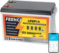 Leistungsstarke 12V 300Ah LiFePO4 Batterie mit Bluetooth und 200A BMS, bis zu 15000 Ladezyklen, ideal für Wohnmobil, Solarenergie, Trolling Motor