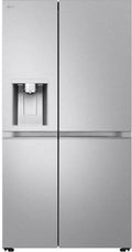 LG GSLE91MBAB Side-by-Side-Kühlschrank, 623 l, Serie 900, strukturiertes Edelstahl, B-Effizienzklasse, ohne Wasseranschluss, Anti-Fingerprint