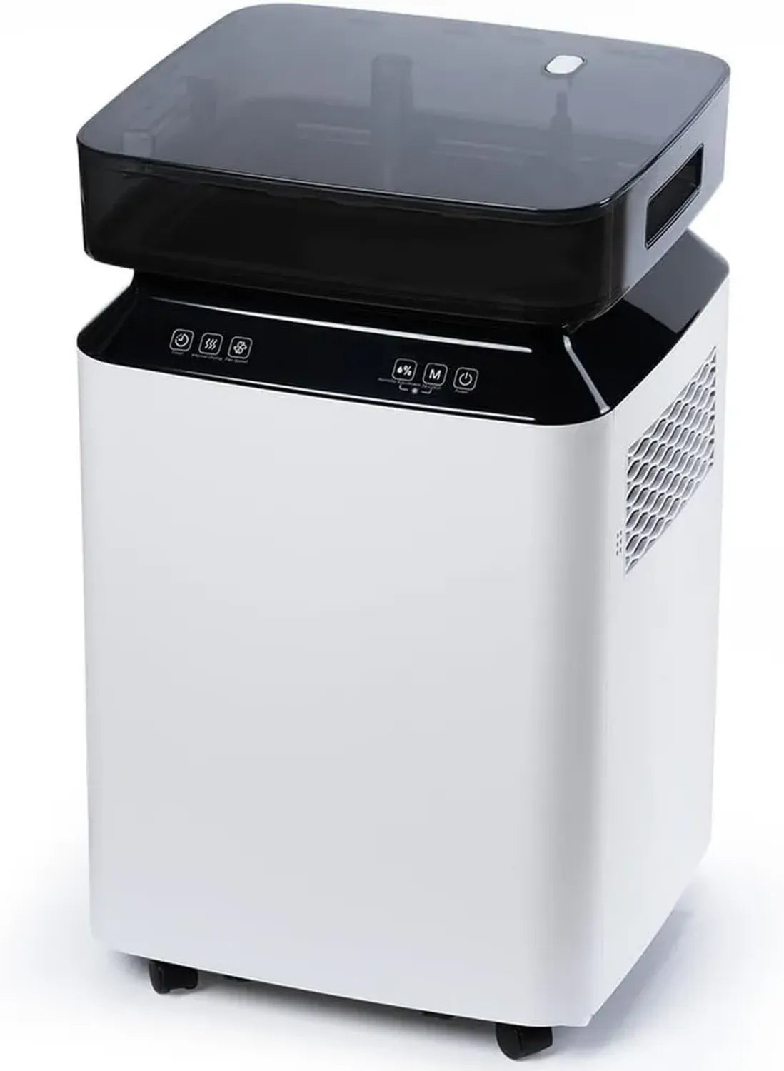 Elektrischer Luftentfeuchter 80L/Tag mit Pumpe und Hygrostat, Leiser Bautrockner für Keller, Wohnung, Büro und Badezimmer