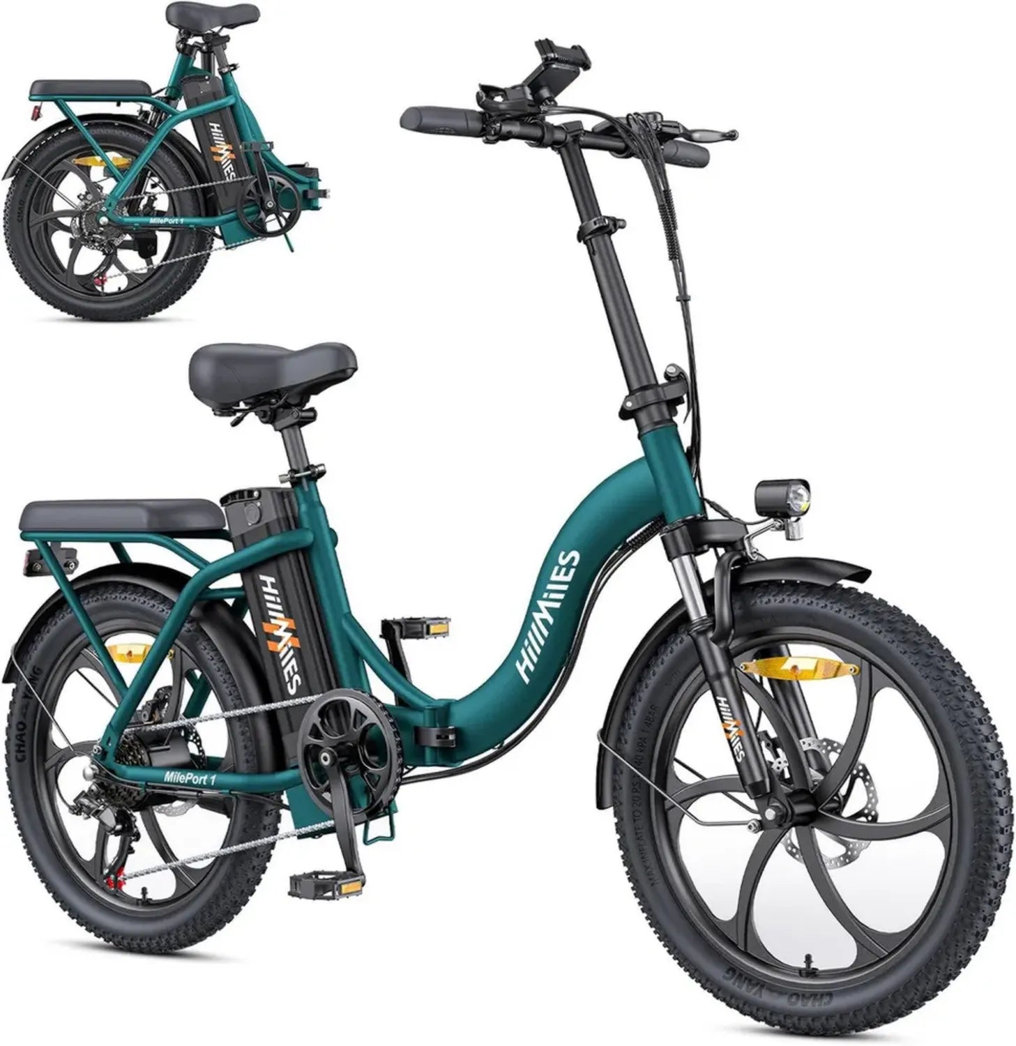Faltbares E-Bike für Erwachsene, 250W Motor, 36V 13AH Akku, 25 km/h, 100 km Reichweite, 20 Zoll Fetreifen