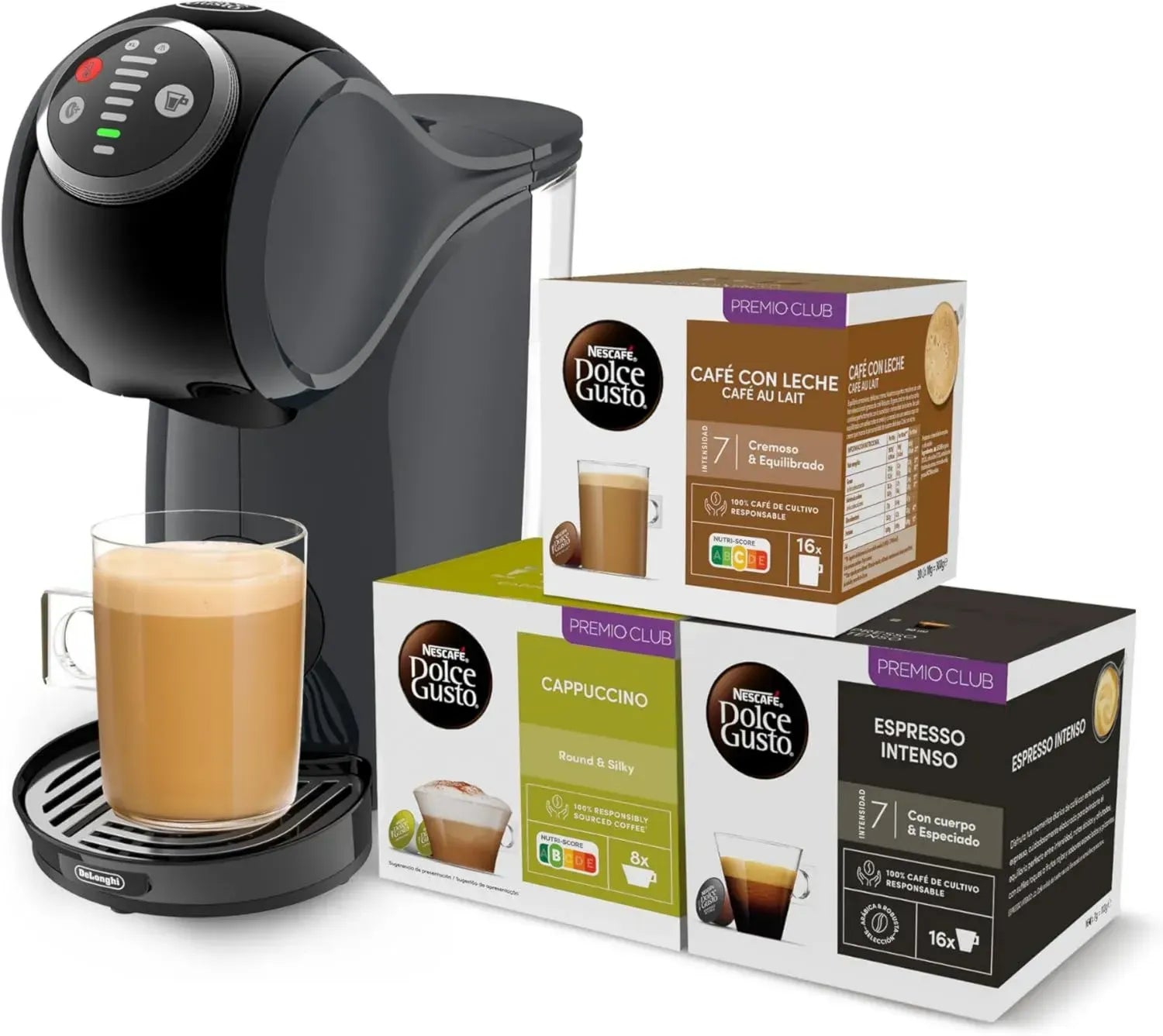 De'Longhi Dolce Gusto Genio S Plus Kapselmaschine, Espresso & Cappuccino, Energieeffizient, 15 Bar, Schwarz