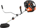 FUXTEC 4-Takt Benzin Motorsense, 32 cm Schnittkreisdurchmesser, ergonomischer Griff, Notstopp, leicht, inkl. Tragegurt und Zubehör