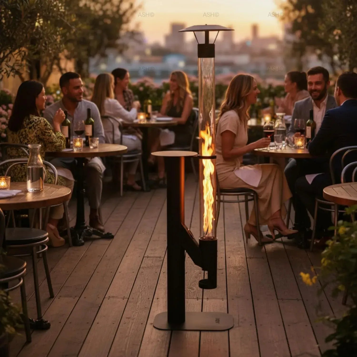 Hochwertiger Pelletofen für Terrasse: Raucharm und Langlebig, 183 cm