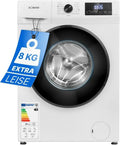 Bomann Waschmaschine 8kg mit Invertermotor, 1400 U/Min, 15 Programme, LED-Display, Dampffunktion & 10 Jahre Garantie