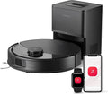 Roborock Q10 X5+ Staubsaugerroboter mit Wischsystem, automatischer Entleerungsstation, 10000 Pa Saugkraft, Anti-Tangle Technologie, Hindernisvermeidung, LiDAR Navigation, Schwarz