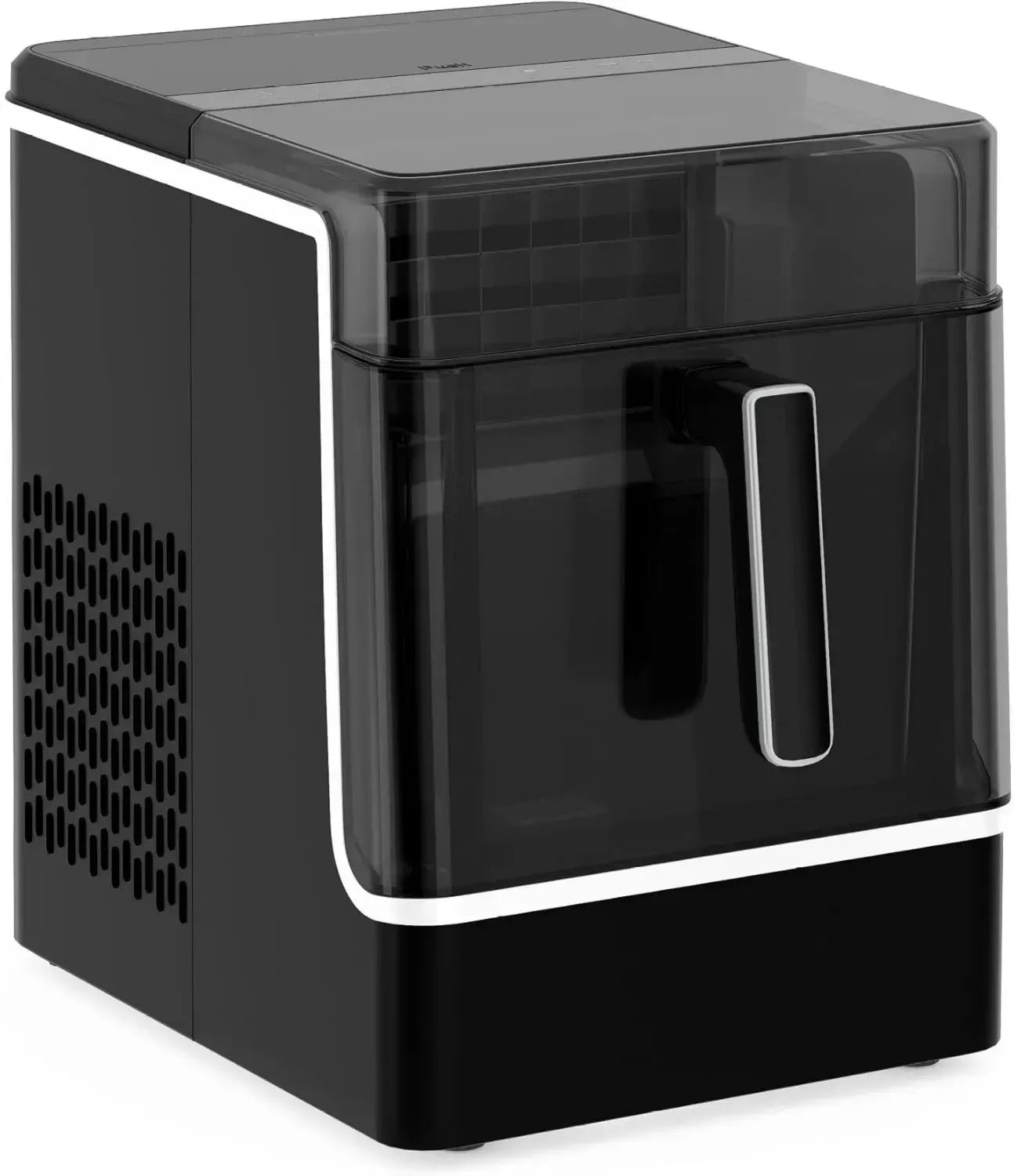 Klarstein Eiswürfelbereiter - 23 kg/Tag, Schnelle Herstellung, Automatische Reinigung, 2L Tank, Elegantes Edelstahl, Benutzerfreundlich, Perfekt für Feiern, Schwarz