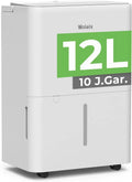 Elektrischer Luftentfeuchter 12L für Keller bis 25m² mit Timer und 1m Ablaufschlauch
