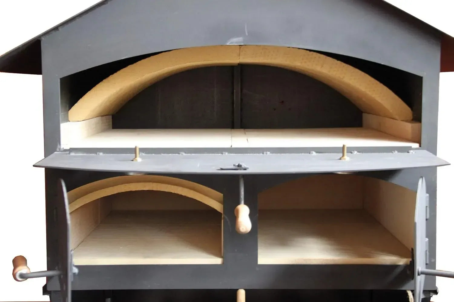 Ramster Holzbackofen für Pizza und Flammkuchen mit Ausstattung 60x80 cm