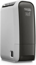 De'Longhi Tragbarer Luftentfeuchter mit Zeolith-Technologie, Ionisator und Waschfunktion, 6L/Tag, Anti-Schimmel, Swing, Timer, Grau (DNS65)
