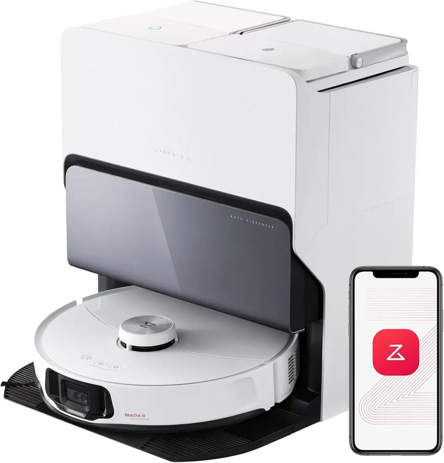 Roborock S8 MaxV Ultra Reinigungsroboter mit Wisch- und Hebefunktion, 10000 Pa Saugkraft, 60°C heißer Moppwäsche, All-in-One Ladestation (Generalüberholt)