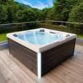 Tronitechnik® Spa Whirlpool TORCELLO – Außenwhirlpool 210x210cm, Heizung, Hydromassage, LED-Farbtherapie