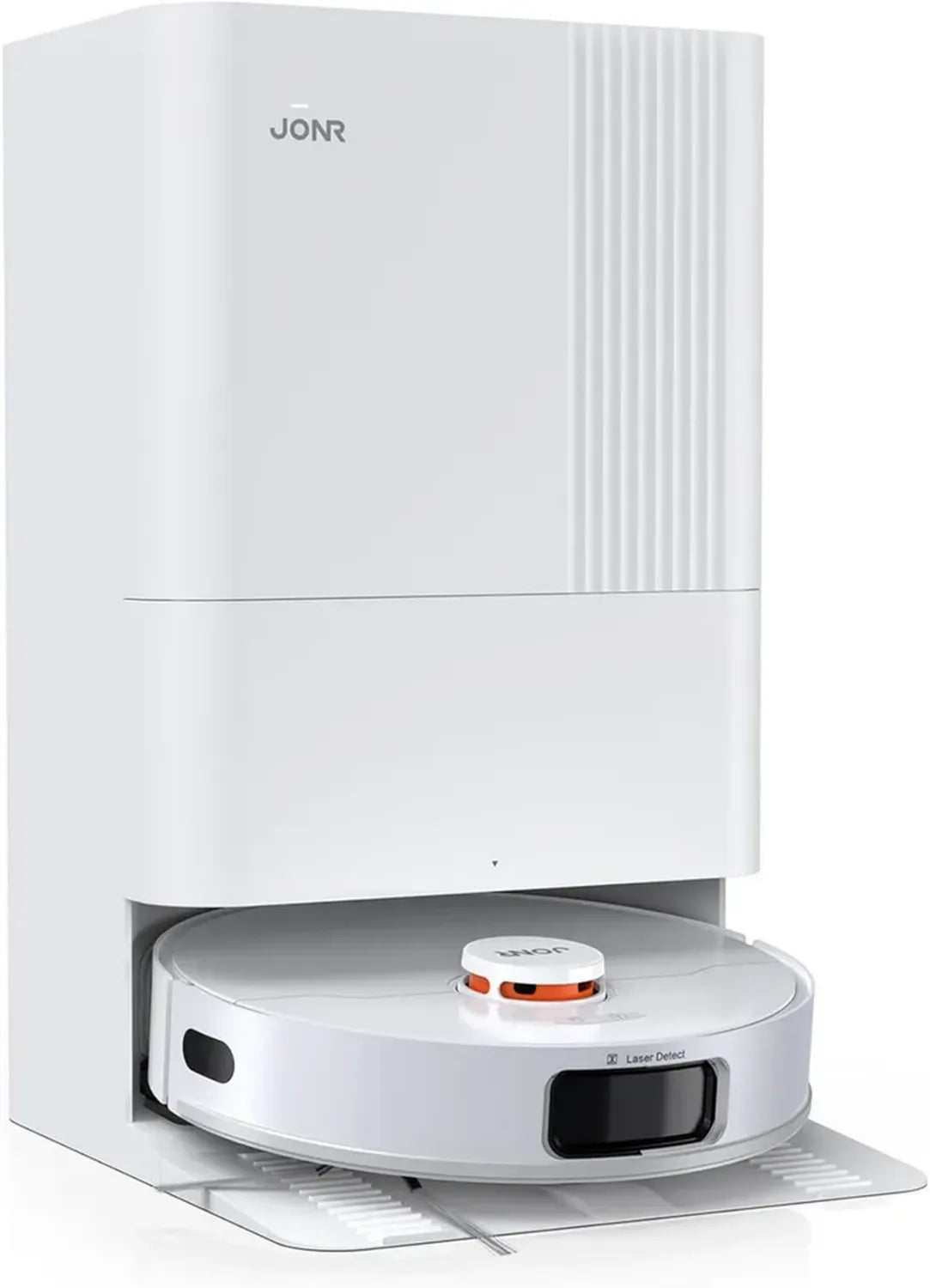 JONR T5 Pro Saug- und Wischroboter, 8000Pa, abnehmbarer Mopp, automatische Reinigung und Trocknung, Weiß