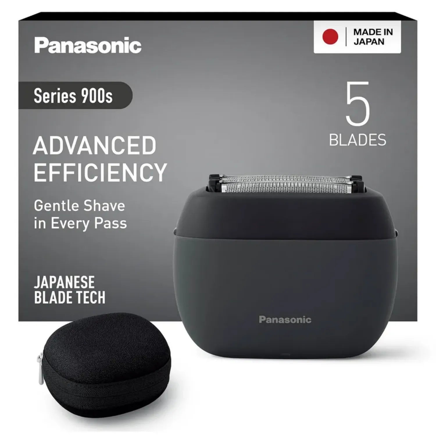 Panasonic ES-PV3B Nass- und Trockenrasierer, 5-Klingen-System mit Bartsensor, USB-C, Anthrazit