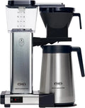 Moccamaster KBGT Filterkaffeemaschine mit Thermoskanne, 1.25L, Silber