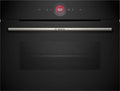 Bosch Serie 8 Kompaktbackofen mit Pyrolyse, 45 cm, Schwarz, Air Fry Funktion