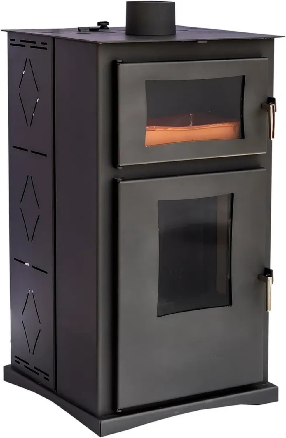 Joima Vitta Nature Pelletofen mit integriertem Backofen, stromlos, 8 kW
