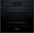 Elektrischer Einbau-Backofen mit Umluft, 66L, Schwarz, Energieklasse A