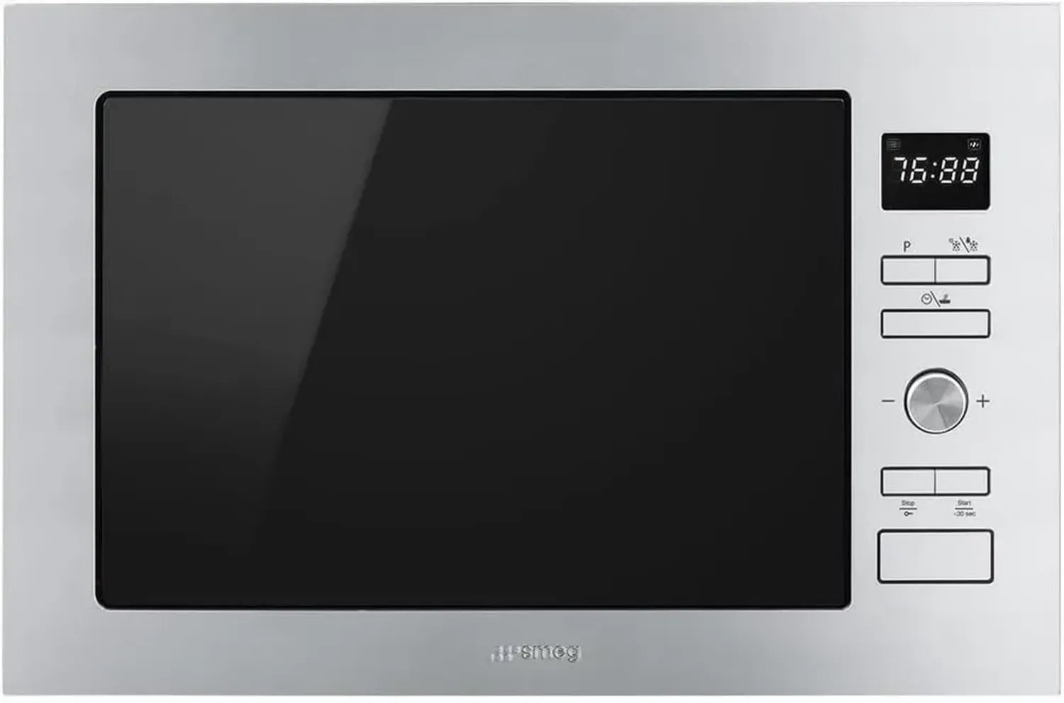 Smeg Einbau-Mikrowelle mit Grill, 25L, 900W, Edelstahl