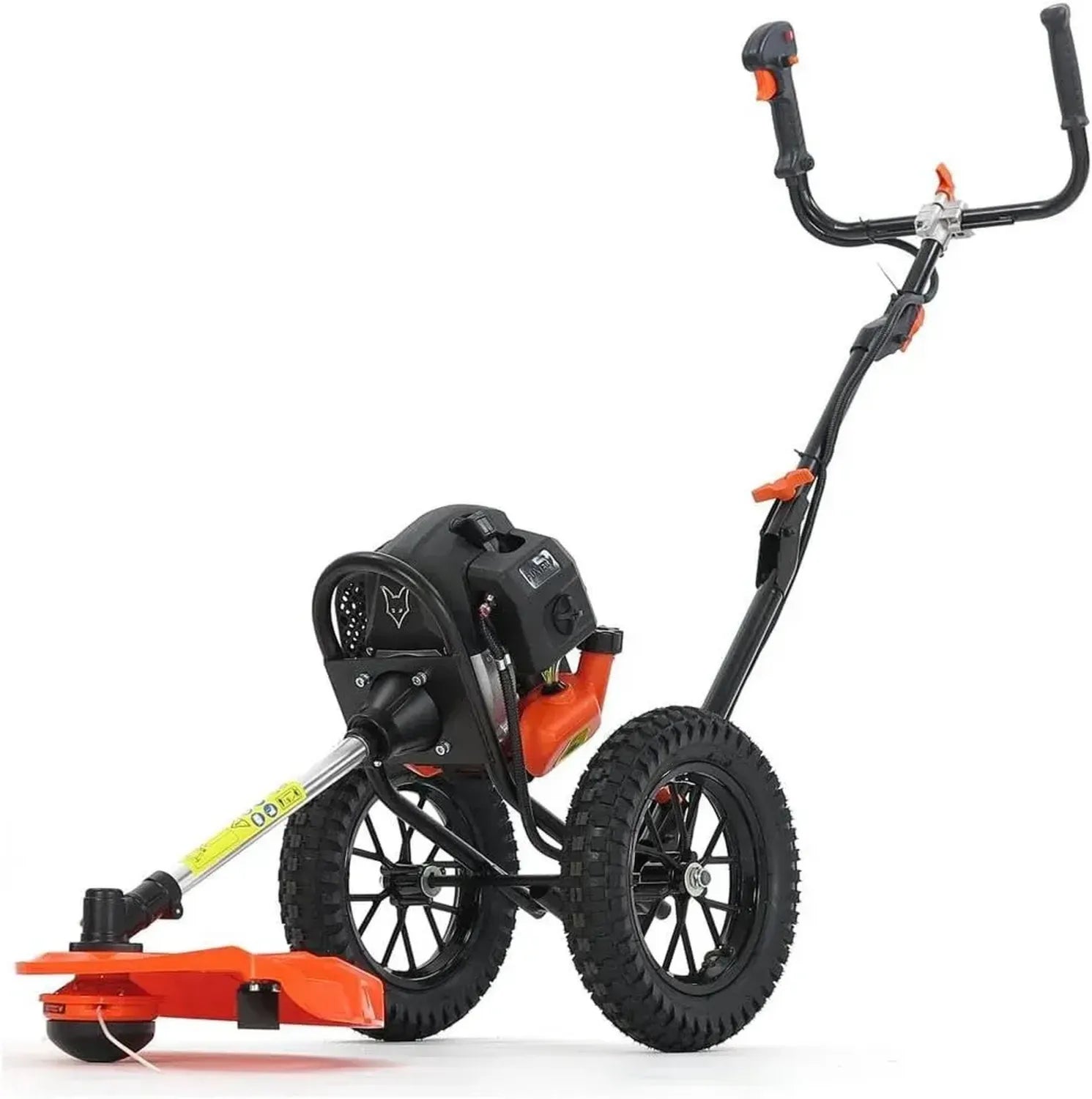 FUXTEC Benzin-Rasentrimmer FX-FSR152, 52cc, Große Räder, 3 PS, 2-Takt