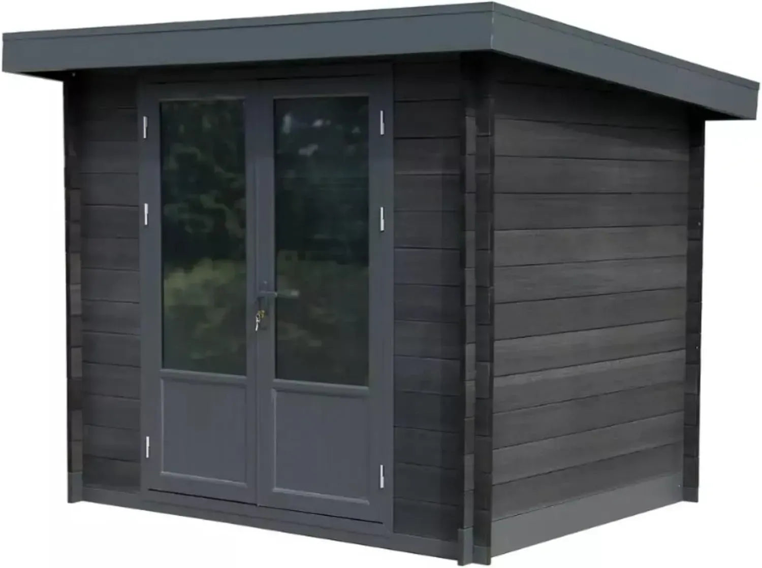 Robustes WPC Gartenhaus mit 9m² Fläche, 300x300x222 cm, ohne Anbau
