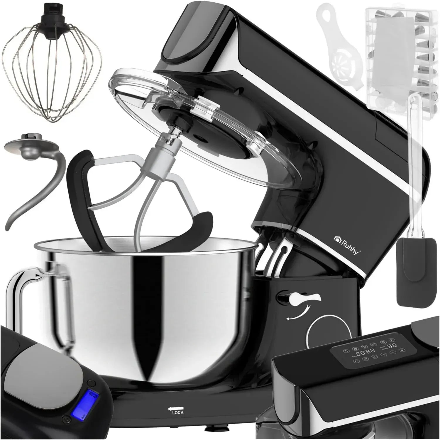 Multifunktionale Küchenmaschine 5,5L mit Heizfunktion und Timer
