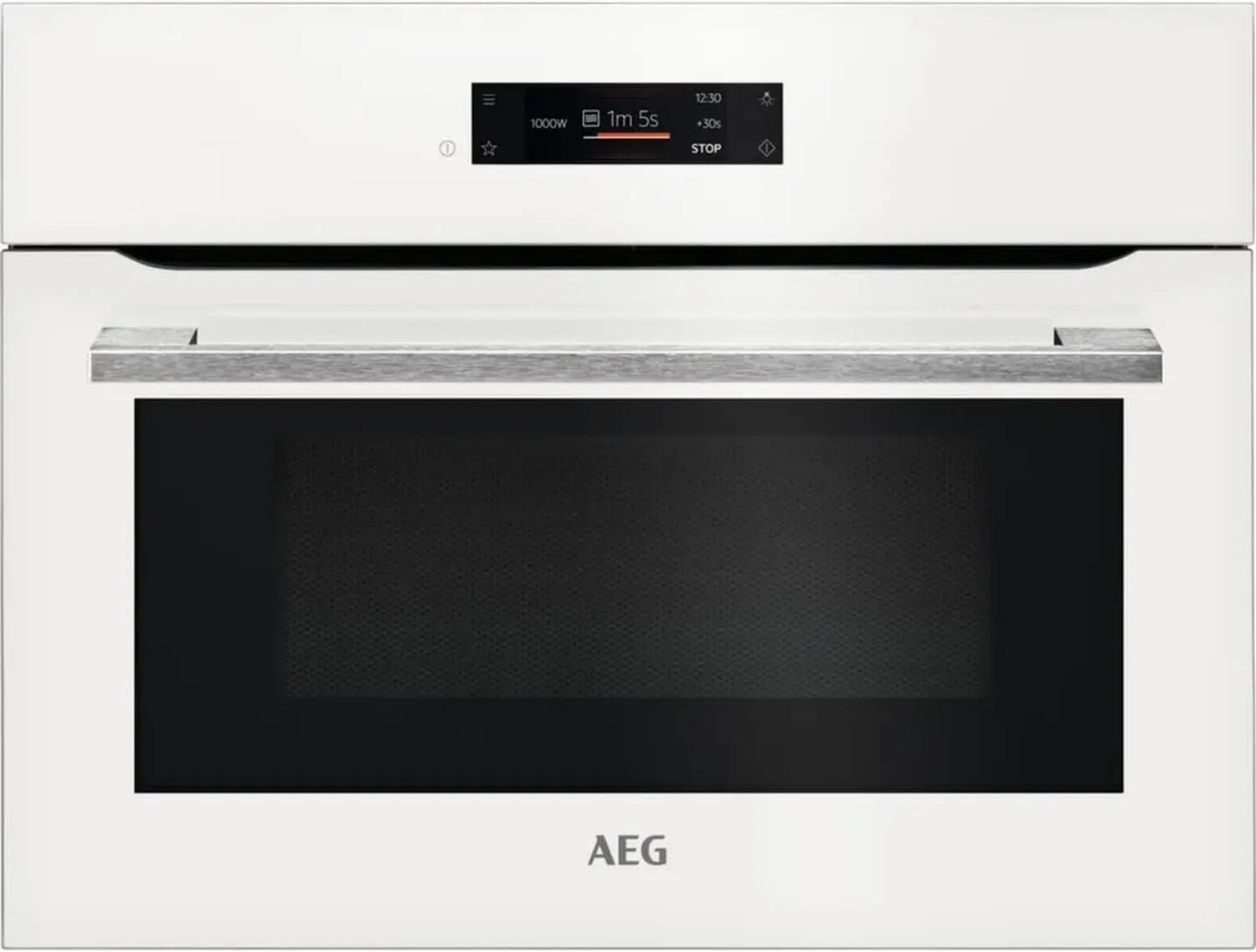 AEG Einbau-Mikrowelle 1000W mit Grill 1200W, TFT-Touch, 42L, Weiß