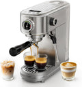 HIBREW Espressomaschine H10B - Edelstahl, Temperatur- und Volumensteuerung, Dampfreiniger