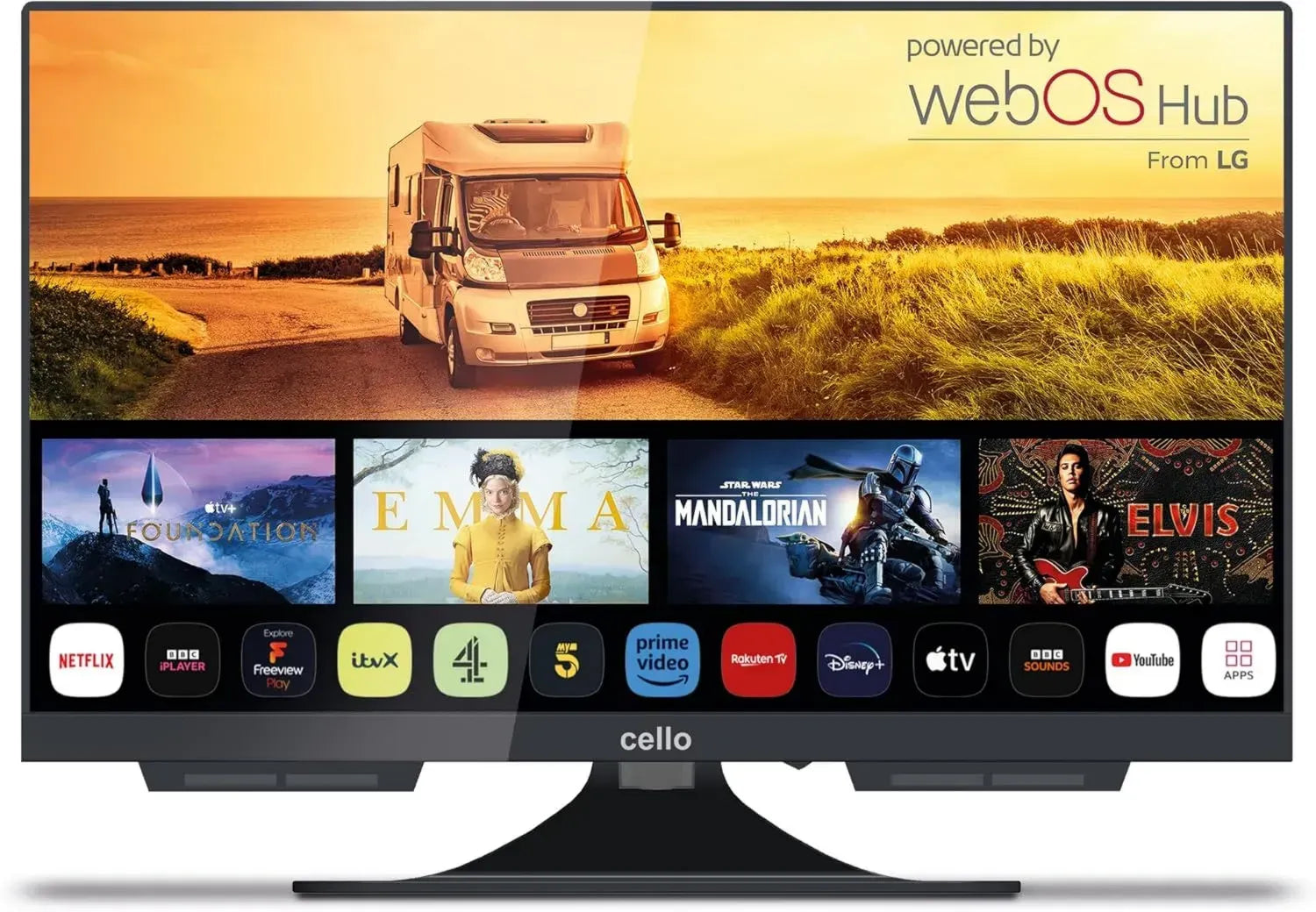 Cello 19 Zoll Smart TV für Wohnmobile, WebOS, Bluetooth, Netflix-fähig
