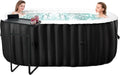 Aufblasbarer Whirlpool für 2 Personen, 2400W, Innen/Außen, 100 Luftdüsen, Frostschutz, 550L, Energiesparend, Auto-Aufblasen, Massagefunktion