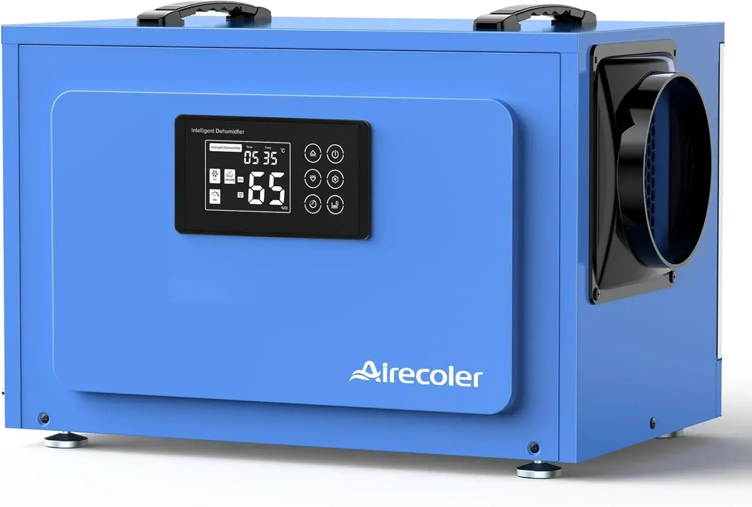 Industrieller 60L Luftentfeuchter mit Pumpe und Ablaufschlauch für Keller und Kriechkeller, automatische Abtauung, Memory-Funktion
