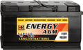 HR-ENERGY 100Ah AGM Batterie 12V – Wartungsfreier Deep-Cycle Akku für Wohnmobil und Camping