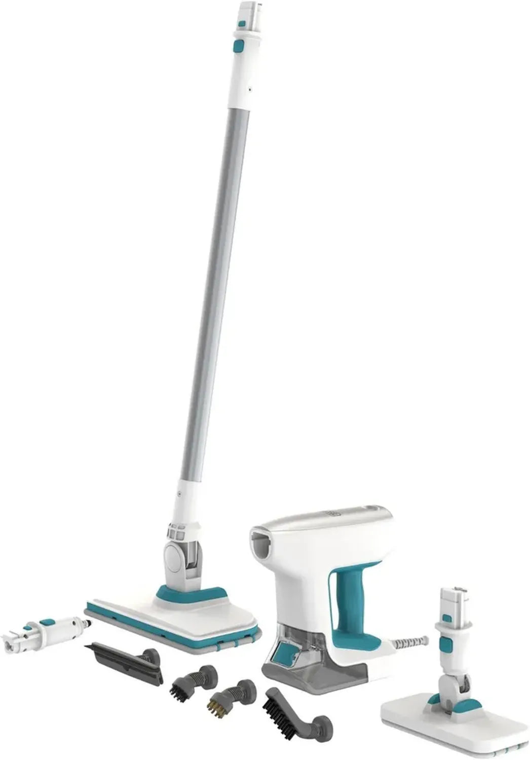 BLACK+DECKER Dampfreiniger 1500W, 8-teiliges Zubehör, beseitigt 99,9% Bakterien ohne Chemie, 30 Sekunden Aufheizzeit