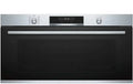 Bosch Serie 6 Einbaubackofen 48x90 cm, LCD-Touch, versenkbare Knebel, Teleskopauszug