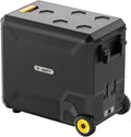 BougeRV Aspen S 50 tragbare Kompressorkühlbox mit Rollen und Griffen, 12V/230V, IPX4 wasserdicht, Elektrischer Camping-Kühlschrank für Auto, Boot und Angeln, bis -20°C