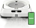 iRobot Braava Jet m6 Wischroboter mit Präzisionssprühstrahl, Sprachsteuerung & WLAN, ideal für Nass- und Trockenreinigung, kompatibel mit Roomba, Farbe: Weiß/Silber