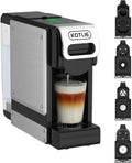 KOTLIE ST-550 Mehrfachkapsel-Kaffeemaschine, 4-in-1 für verschiedene Kapseln und gemahlenen Kaffee, 19 Bar Druck, Einstellbare Wassermenge in 7 Stufen